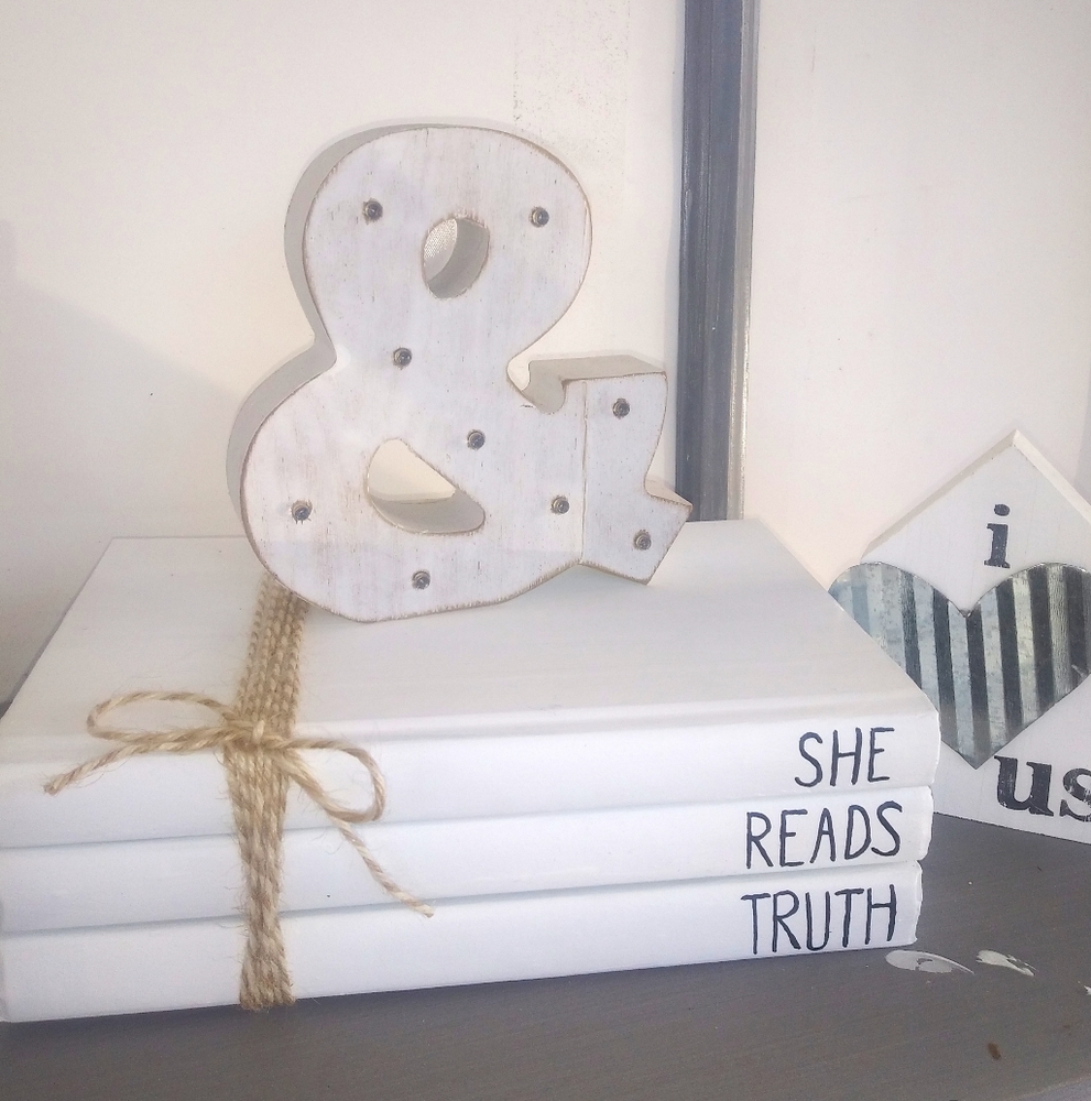 Custom Book Stack Staging Decor Tray Books